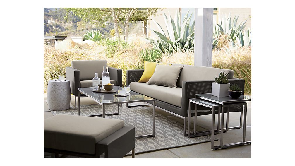 Furniture Outdoor Furniture Crate And Barrel Imposing On Intended Dune Lounge Chair With Sunbrella Cushions Reviews 7 Outdoor Furniture Crate And Barrel