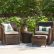 Outdoor Furniture For Small Spaces Amazing On In Halsted 5 Piece Wicker Space Patio Set Threshold