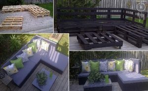 Outdoor Pallet Deck Furniture
