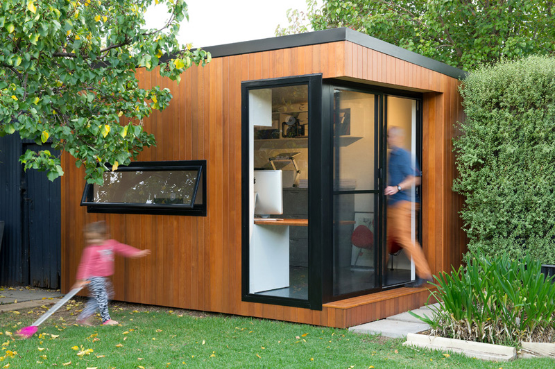 Office Outside Office Shed Stunning On In Inoutside Creates A Small Backyard CONTEMPORIST 0 Outside Office Shed