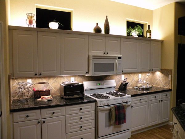Kitchen Over Cabinet Lighting Ideas Beautiful On Kitchen Inside Using LED Modules Or Strip Lights 0 Over Cabinet Lighting Ideas