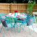 Painted Metal Patio Furniture Modern On In Painting Outside At 2