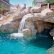 Other Pool Designs With Slides And Waterfalls Amazing On Other For Rock Waterfall Slide Water Features Patio Landscape 14 Pool Designs With Slides And Waterfalls