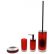 Red Glass Bathroom Accessories Delightful On Furniture Intended For Gedy TI181 06 By Nameek S Tiglio Cylindrical 4 Piece 5