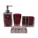 Red Glass Bathroom Accessories Marvelous On Furniture With Regard To Enthralling Home Design At Interior 3