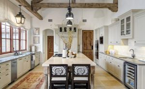 Rustic Country Kitchens With White Cabinets