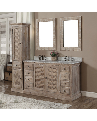Furniture Rustic Double Sink Bathroom Vanities Brilliant On Furniture With Regard To Don T Miss This Deal Infurniture Style Quartz White Marble 10 Rustic Double Sink Bathroom Vanities