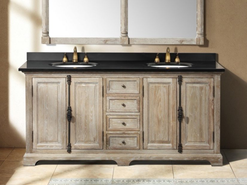 Furniture Rustic Double Sink Bathroom Vanities Plain On Furniture Pertaining To 85 Great Lovable Wonderful Plus 6 Rustic Double Sink Bathroom Vanities