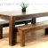 Rustic Kitchen Table With Bench Imposing On Pertaining To Wood Benches Tables And 3