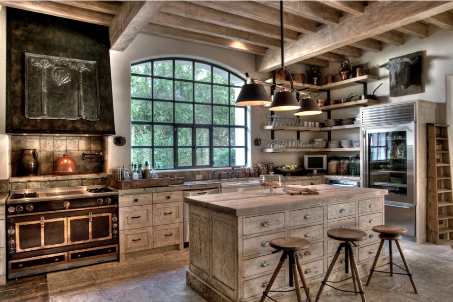 Kitchen Rustic Open Kitchen Designs Perfect On In 10 That Embody Country Life Freshome Com 0 Rustic Open Kitchen Designs