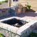 Other Square Paver Patio With Fire Pit Lovely On Other Intended For Firepit Firewood Wall Bbq Grill 0 Square Paver Patio With Fire Pit