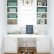 Tiffany Blue Office Delightful On For White Built In Desk With Acccents Transitional Den 5