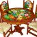 Tropical Painted Furniture Exquisite On With Regard To Carved Hand Mexican Table Sets 3