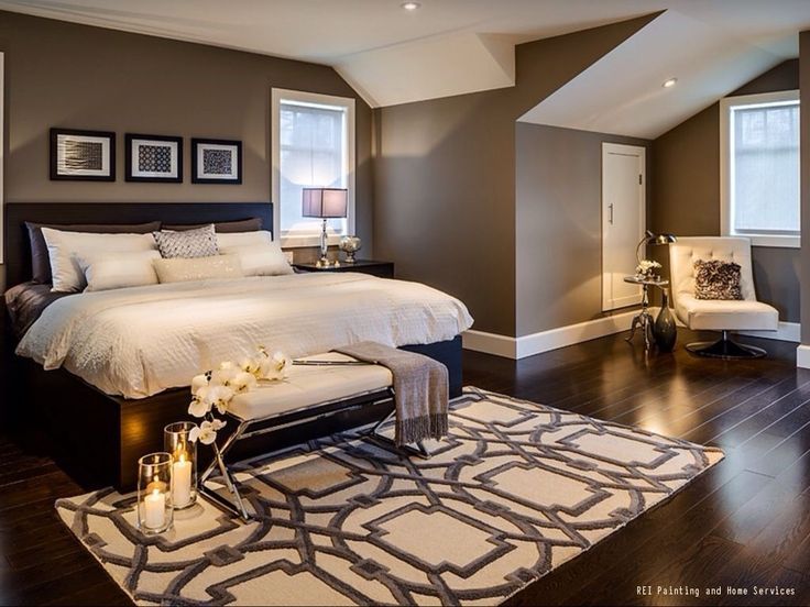 Bedroom Warm Brown Bedroom Colors Remarkable On Regarding A And Cozy With Dark Hardwood Floors Paint 0 Warm Brown Bedroom Colors