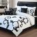 Bedroom White And Black Bed Sheets Nice On Bedroom With Amazon Com 9 Piece Queen Duchess Comforter Set 21 White And Black Bed Sheets