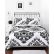 Bedroom White And Black Bed Sheets Remarkable On Bedroom Throughout Classic Noir Reversible Comforter Set Walmart Com 8 White And Black Bed Sheets