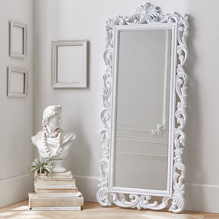Furniture White Baroque Floor Mirror Incredible On Furniture In Look 4 Less And Steals Deals 0 White Baroque Floor Mirror