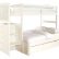 White Bunk Bed With Stairs Stunning On Bedroom Regard To Trendy Loft Beds Twin Over Queen Insidersband Co 2