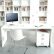 White Desk For Home Office Incredible On Inside Long Desks With Drawers Unusual 4