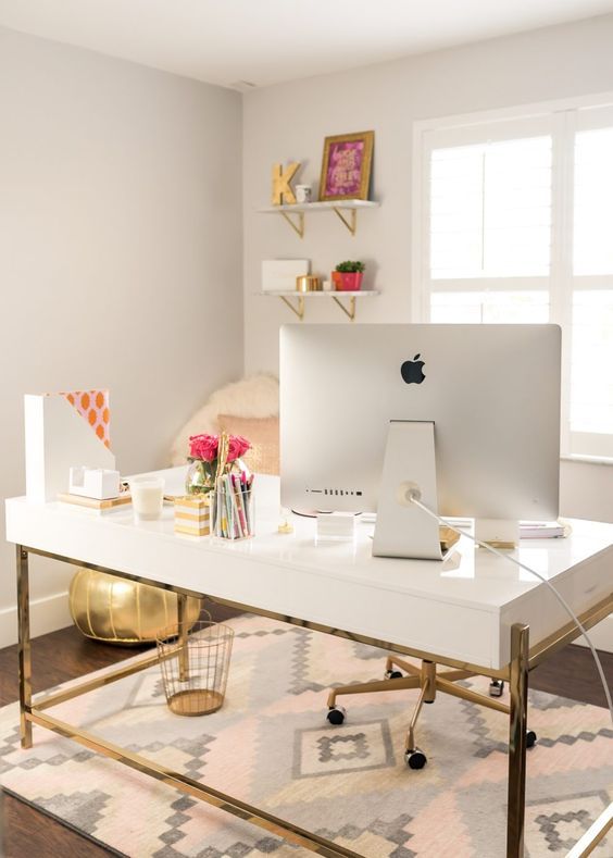 Furniture White Desk Home Office Wonderful On Furniture Regarding Chic Essentials Pinterest Accessories Feminine And 0 White Desk Home Office