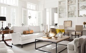 White Furniture In Living Room