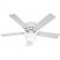 White Hunter Ceiling Fans Stylish On Furniture Intended For 53075 Low Profile Lll Plus 52 Inch Five Blade Single Light 5