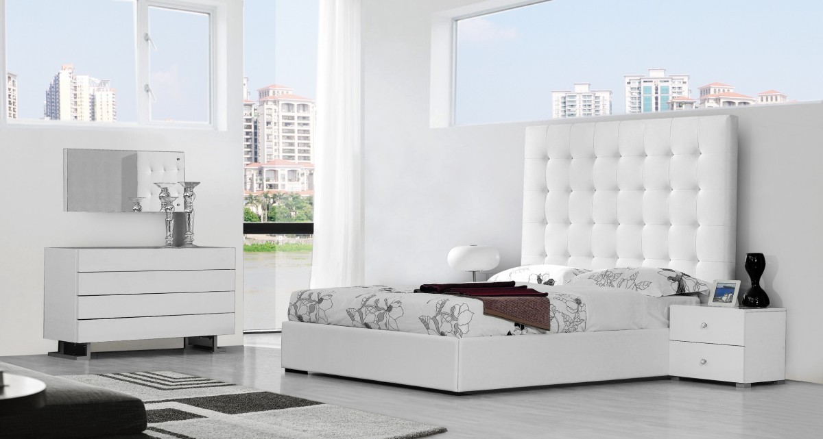  White Modern Bedroom Furniture Stunning On Intended Inspiration Of With Buy Platform Beds 14 White Modern Bedroom Furniture