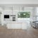 White Modern Kitchen Simple On And With Gray Wash Wood Floors 4