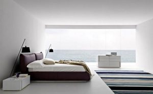 White Modern Master Bedroom