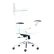 White Office Chair Ikea Qewbg Creative On Throughout For A Desk Acrylic Chairs Cozy Clear Swivel 3