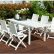 Furniture White Outdoor Furniture Nice On And Unique Patio Dining Set Garden Sets Best 11 White Outdoor Furniture