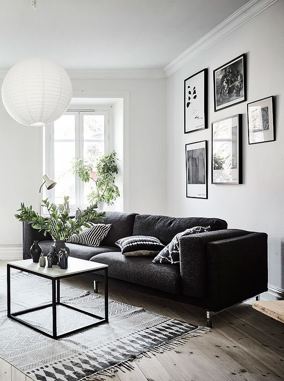 Interior White Room With Black Furniture Beautiful On Interior Living In And Gray Nice Gallery Wall 0 White Room With Black Furniture