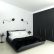White Room With Black Furniture Stunning On Interior Intended For Bed Mkeover Nd 3