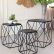 Furniture Wire Furniture Incredible On Pertaining To Black Metal Table 3 Set Brickell Collection 24 Wire Furniture