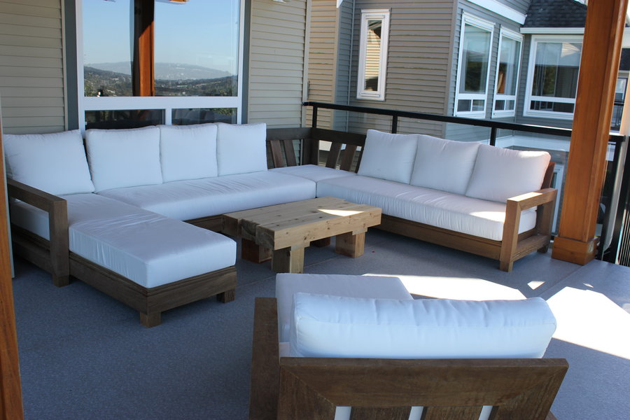 Furniture Wood Outdoor Sectional Brilliant On Furniture And Ipe Patio By Vandy LumberJocks Com 17 Wood Outdoor Sectional
