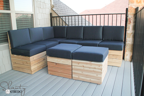 Furniture Wood Outdoor Sectional Impressive On Furniture Intended For DIY Modular Seating Shanty 2 Chic 22 Wood Outdoor Sectional