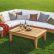 Wood Outdoor Sectional Simple On Furniture With Regard To 5 PC A GRADE TEAK WOOD OUTDOOR TEAKWOOD PATIO SECTIONAL SOFA SET 1