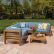 Wood Outdoor Sectional Stunning On Furniture Regarding Sectionals Lounge The Home Depot 4